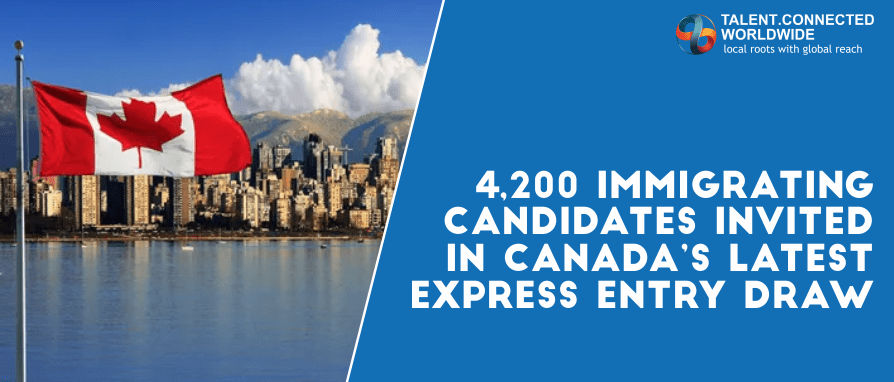 4,200 Immigrating candidates invited in Canada’s latest Express Entry draw