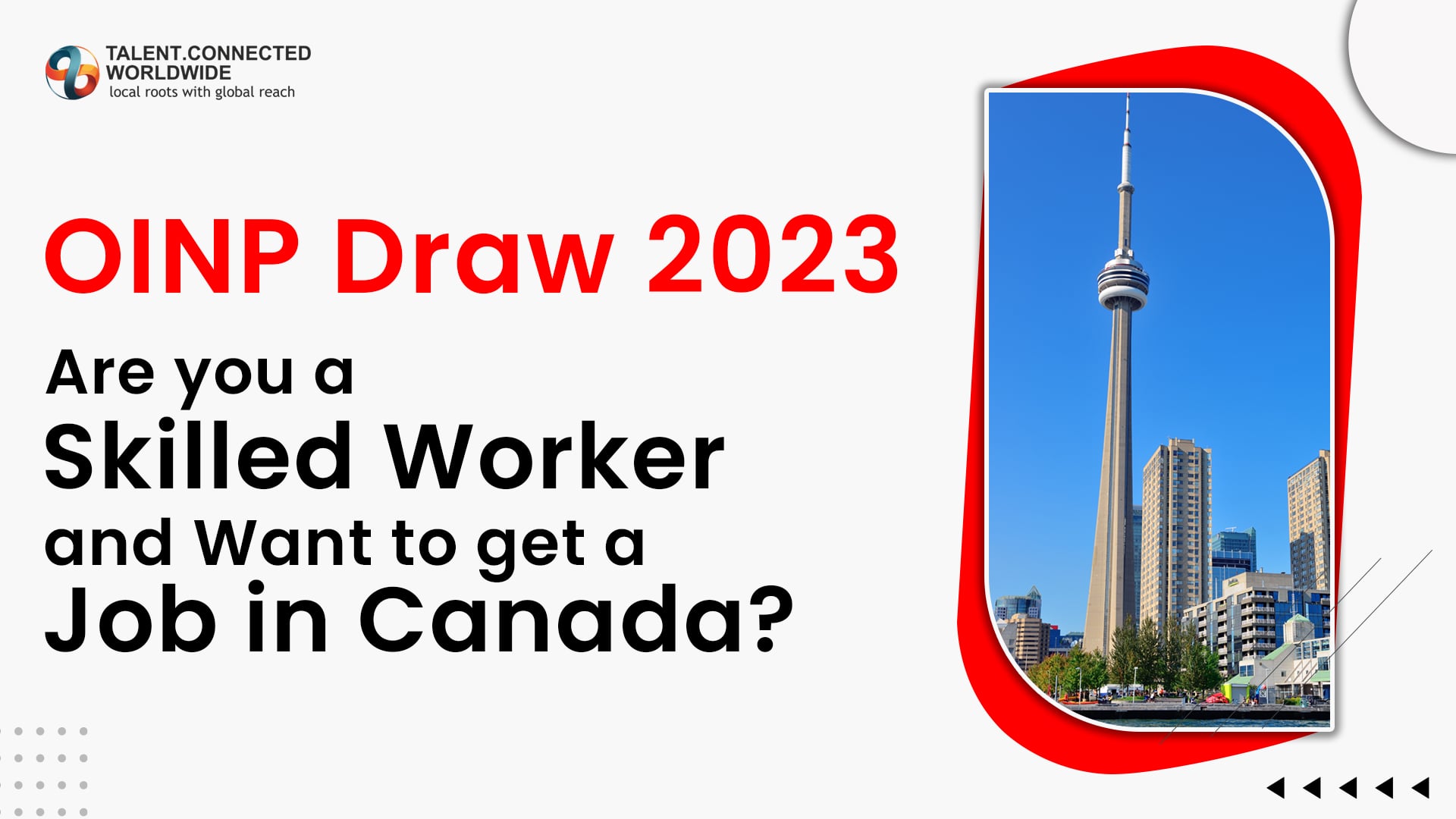 OINP Draw 2023 Are you a skilled worker and Want to get a “Job in Canada"