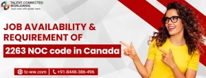Update: job availability & requirement of 2263 NOC code in Canada