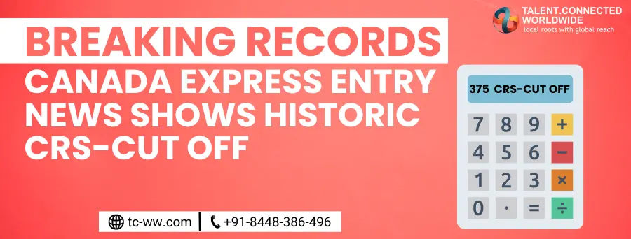 Breaking: Canada Express Entry News shows historic CRS-Cut Off