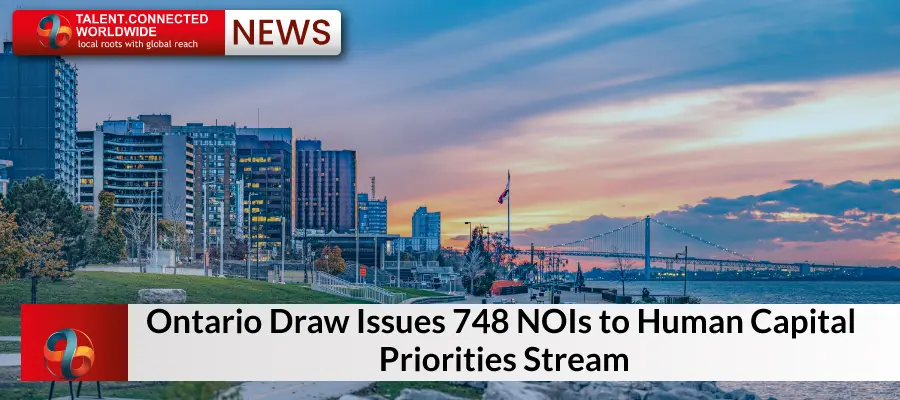 Ontario Draw Issues 748 NOIs to Human Capital Priorities Stream