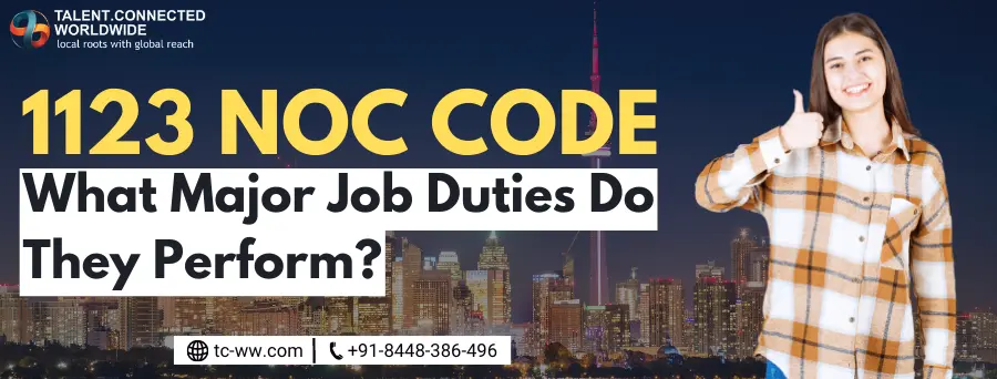 1123 NOC Code What Major Job Duties Do They Perform