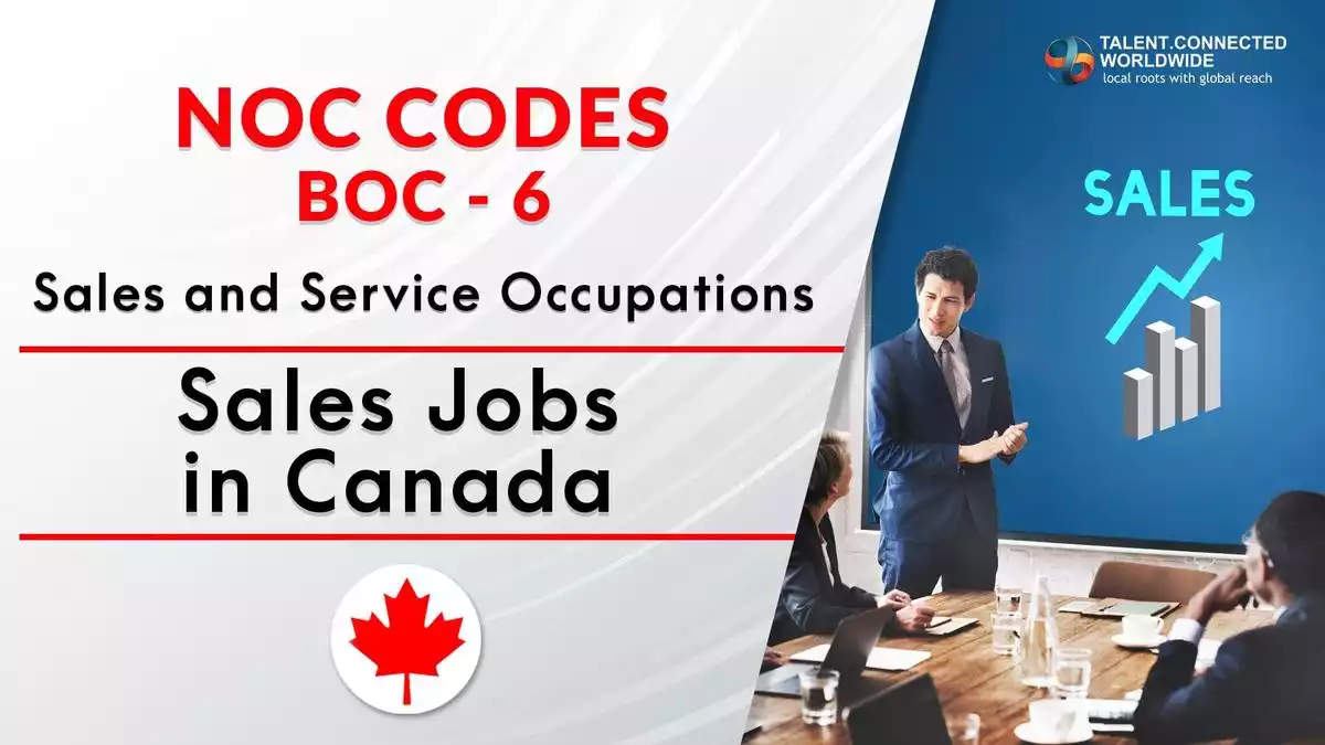 Sales Jobs in Canada with New NOC Codes